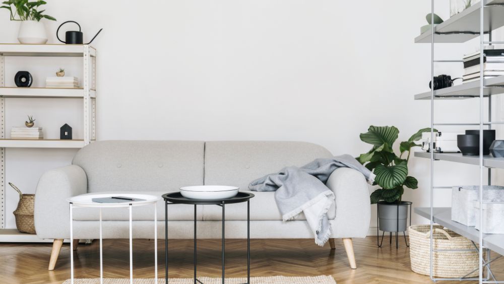 Minimalist Organized Living Room -Renaisance Kitchen & Home Solutions Pvt. Ltd. Blog